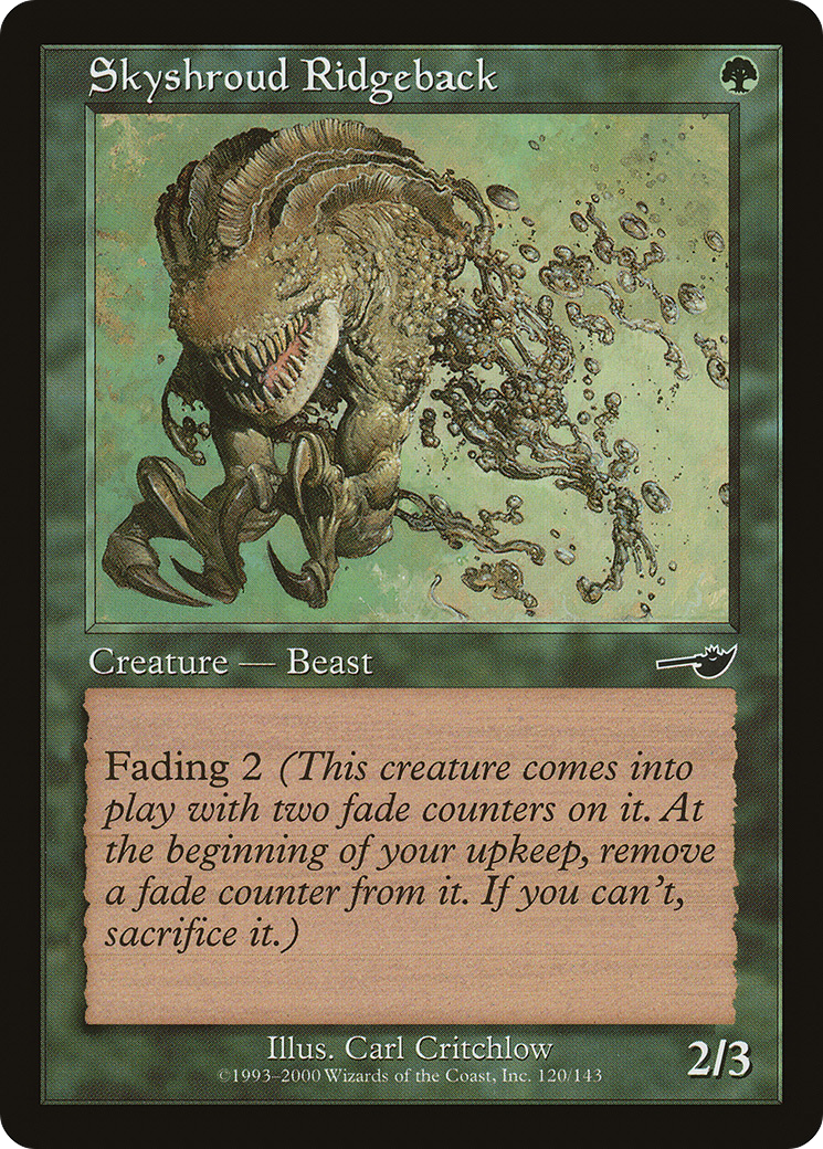 Skyshroud Ridgeback (120) Foil - Nemesis