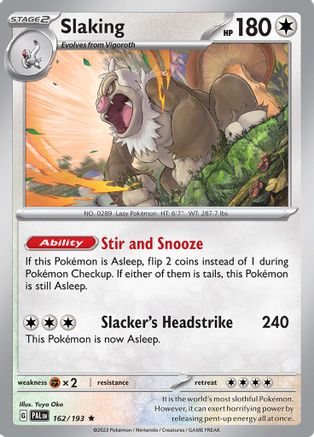 Slaking (162) Holofoil - Paldea Evolved