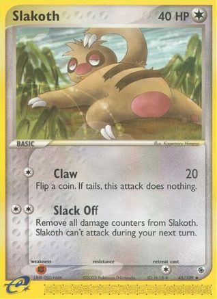 Slakoth (45) Reverse Holofoil - Ruby and Sapphire