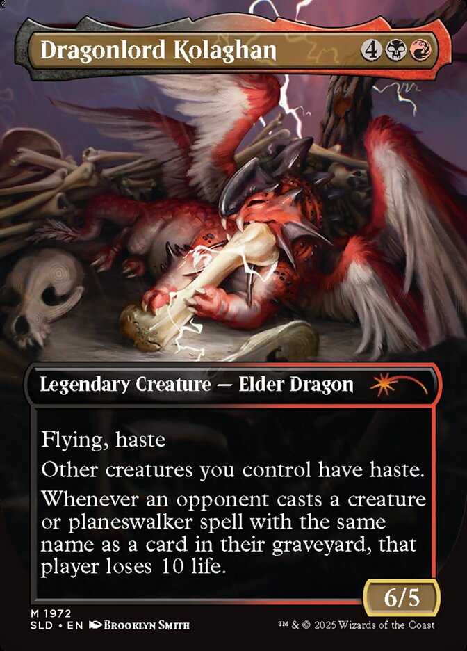 Dragonlord Kolaghan // Dragonlord Kolaghan (1972) - Secret Lair Drop