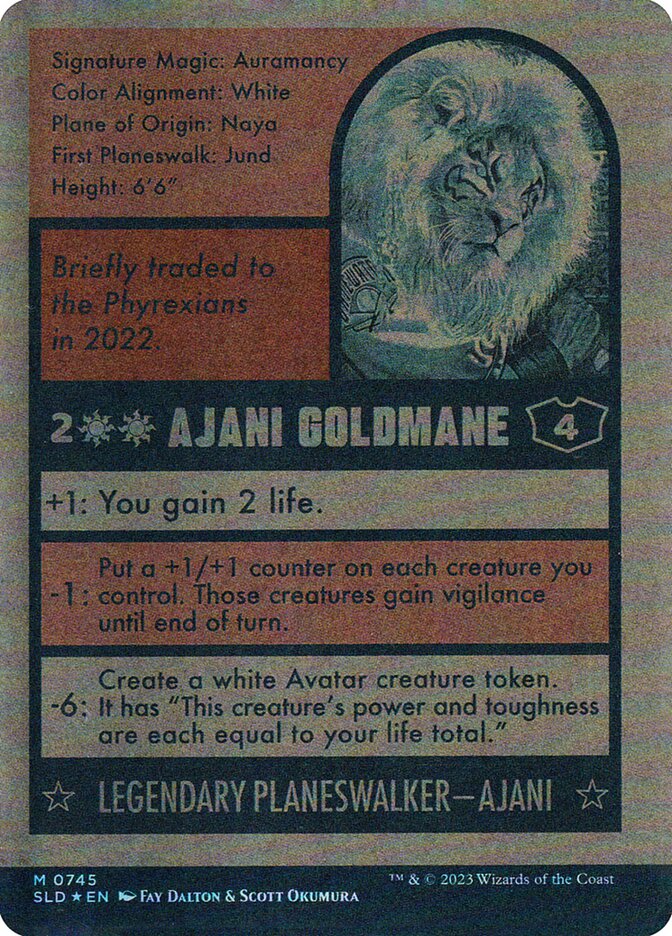 Ajani Goldmane // Ajani Goldmane (745) Foil - Secret Lair Drop
