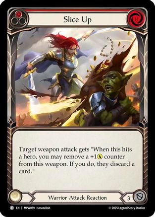 Slice Up (Red) (MPW089) Rainbow Foil - Mastery Pack Warrior