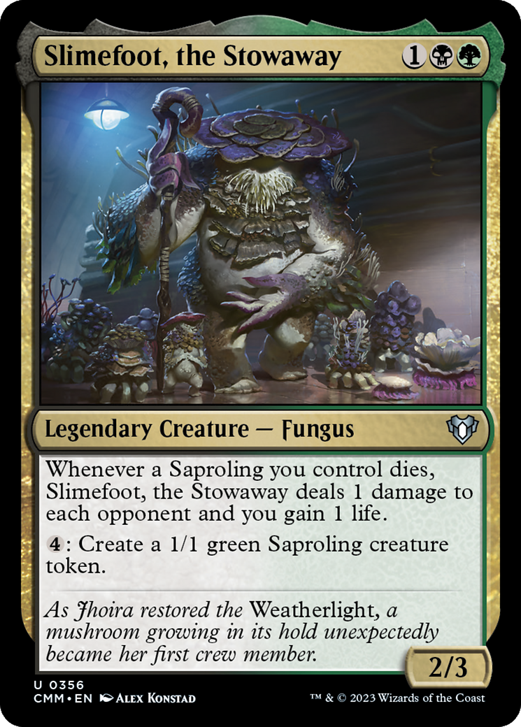 Slimefoot, the Stowaway (356) Foil - Commander Masters