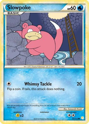 Slowpoke (81) Reverse Holofoil - HeartGold & SoulSilver