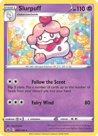 Slurpuff (68) Reverse Holofoil - Chilling Reign