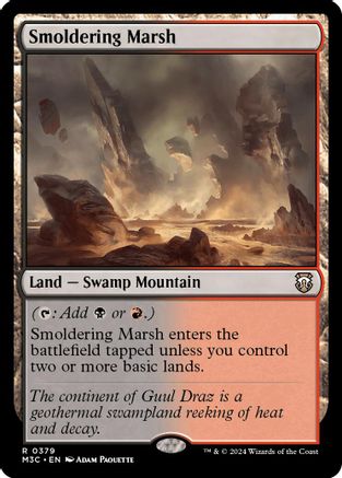 Smoldering Marsh (379) Ripple Foil - Commander: Modern Horizons 3