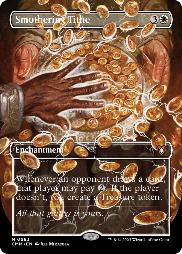 Smothering Tithe (Borderless) (693) Foil - Commander Masters
