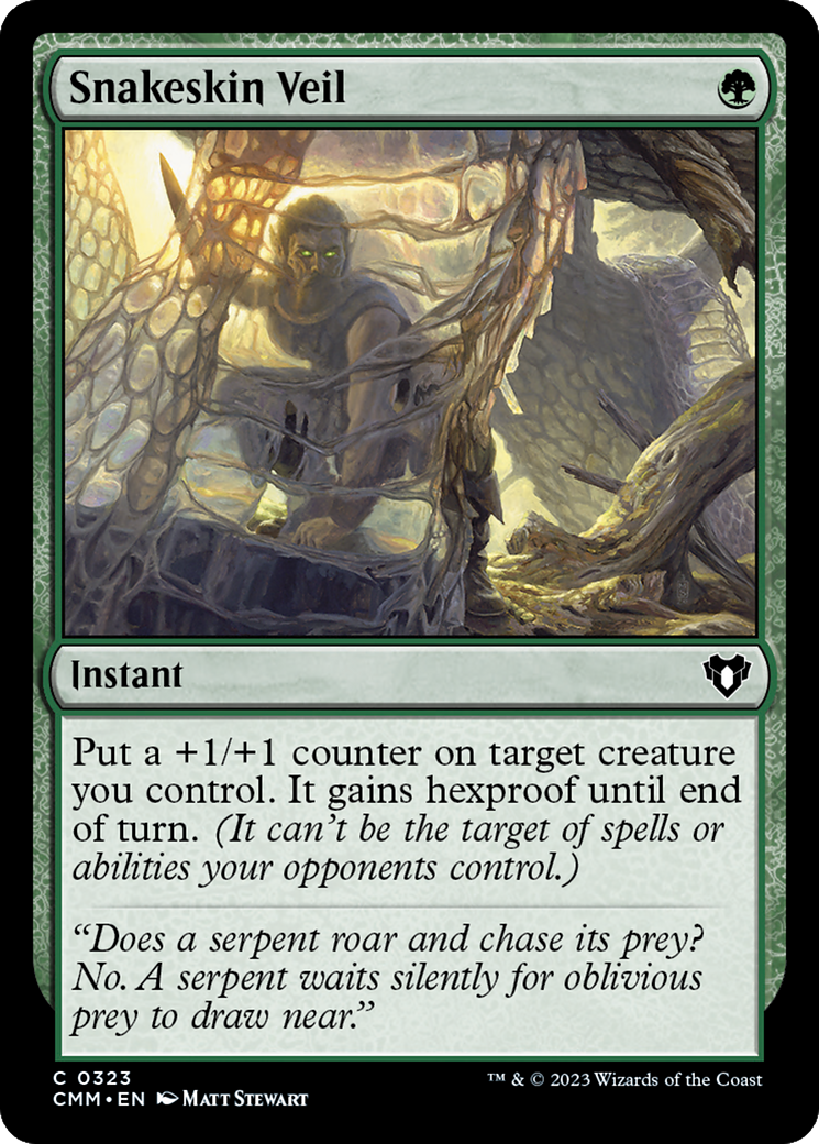 Snakeskin Veil (323) Foil - Commander Masters