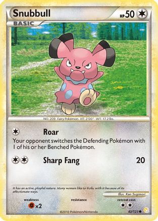 Snubbull (82) Reverse Holofoil - HeartGold & SoulSilver