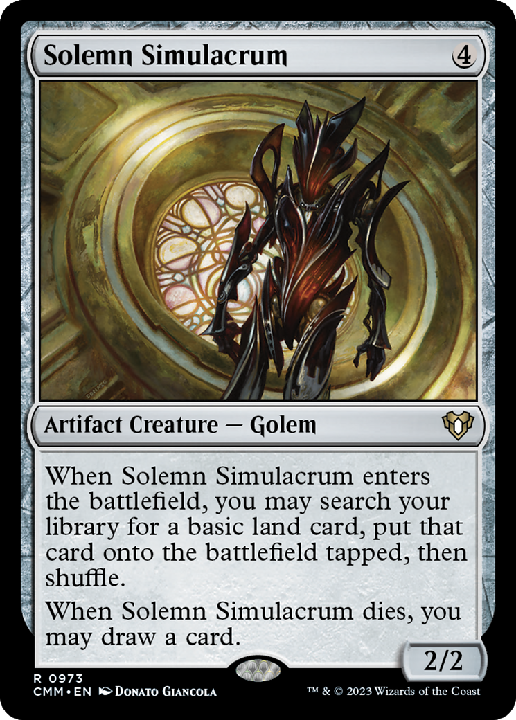 Solemn Simulacrum (973) - Commander Masters
