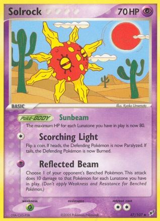 Solrock (47) Reverse Holofoil - Deoxys