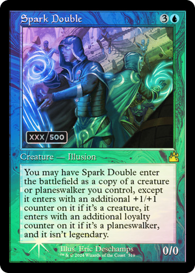 Spark Double (Retro) (Serial Numbered) (319) Foil - Ravnica Remastered