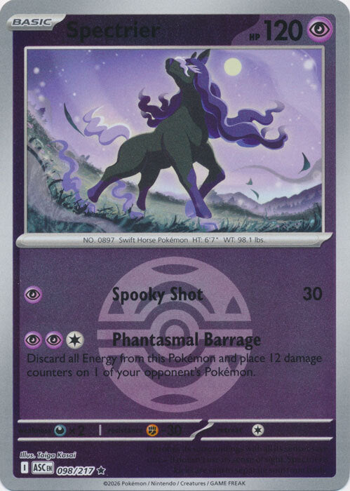 Spectrier (Dusk Ball) (98) Reverse Holofoil - Ascended Heroes