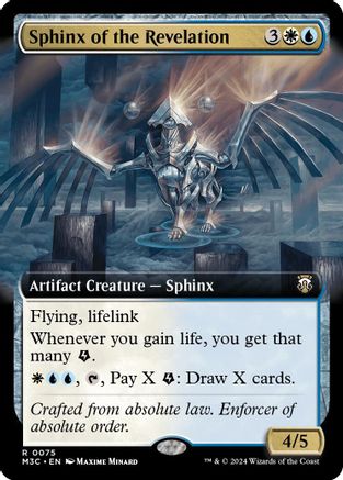 Sphinx of the Revelation (Extended Art) (075) Ripple Foil - Commander: Modern Horizons 3