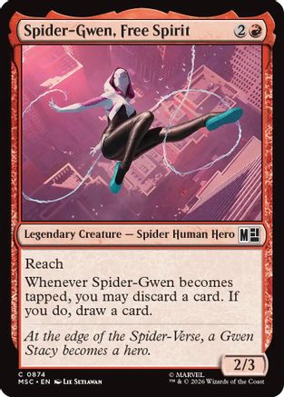 Spider-Gwen, Free Spirit (874) - Commander: Marvel Super Heroes