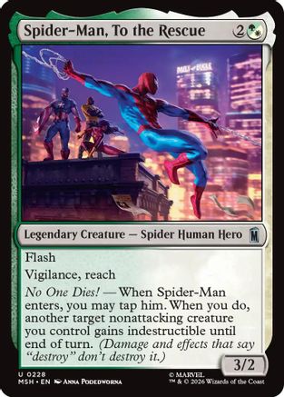 Spider-Man, To the Rescue (228) Foil - Marvel Super Heroes
