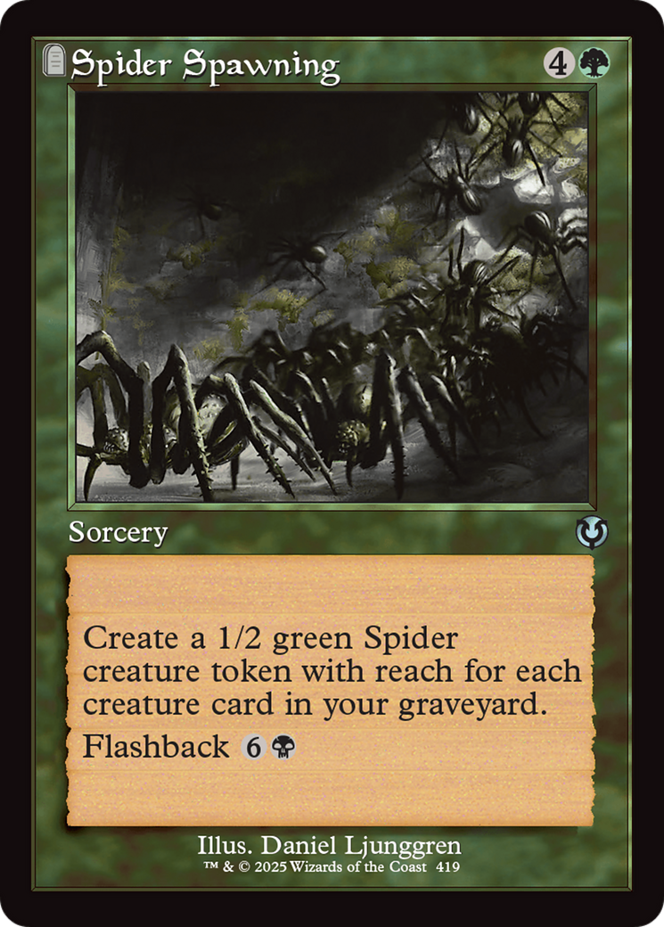 Spider Spawning (Retro) (419) Foil - Innistrad Remastered