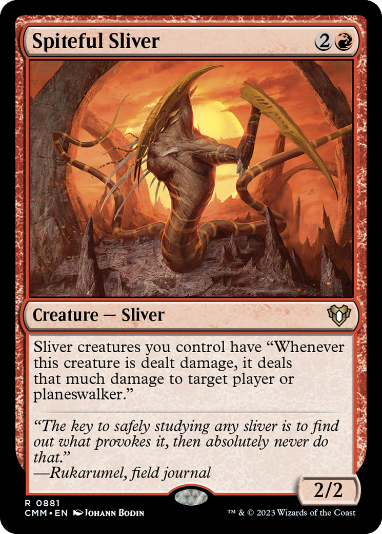 Spiteful Sliver (881) - Commander Masters