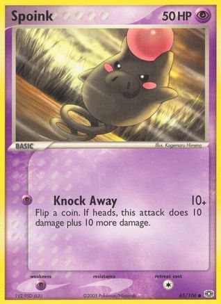 Spoink (65) Reverse Holofoil - Emerald