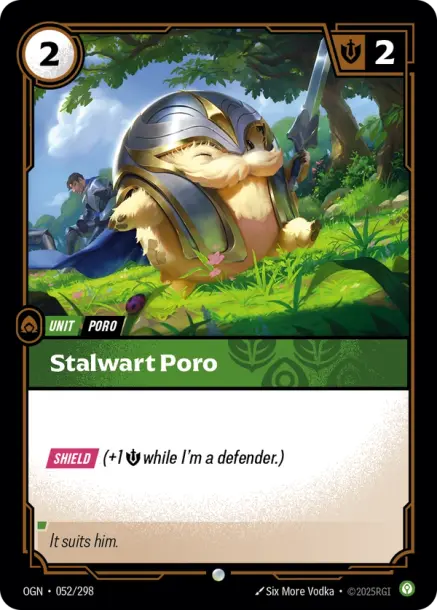 Stalwart Poro (052) Foil - Riftbound Promotional Cards