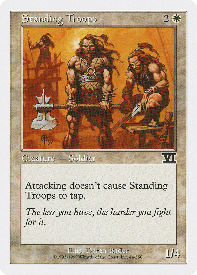Standing Troops (044) - Classic Sixth Edition