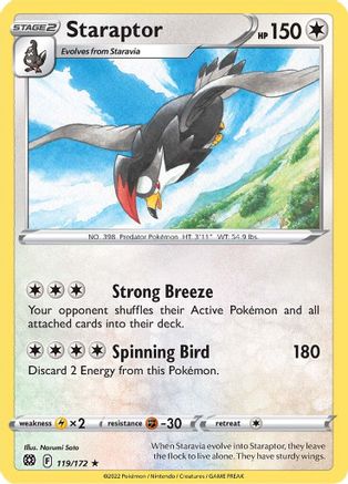 Staraptor (119) Reverse Holofoil - Brilliant Stars