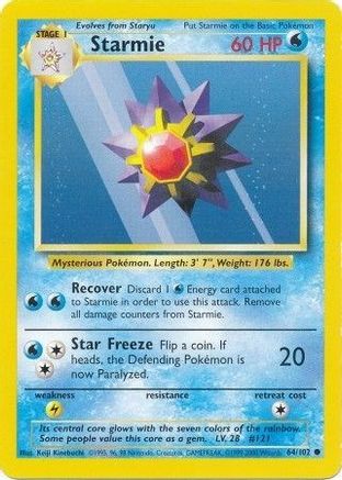 Starmie (64) - Base Set