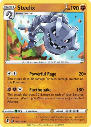 Steelix (139) Holofoil - Fusion Strike
