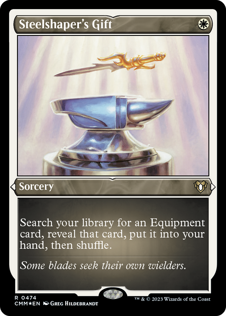 Steelshaper's Gift (474) Etched Foil - Commander Masters