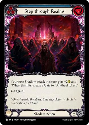 Step through Realms (Blue) (IAR217) Rainbow Foil - Usurp the Shadow Throne