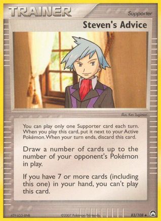 Steven's Advice (83) Reverse Holofoil - Power Keepers