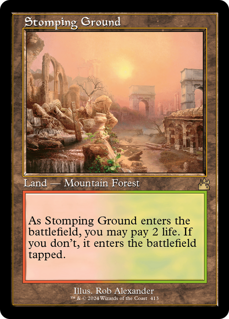 Stomping Ground (Retro) (413) Foil - Ravnica Remastered