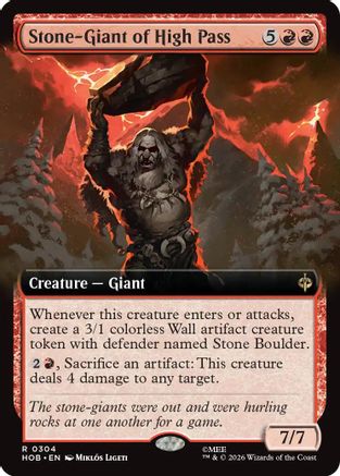 Stone-Giant of High Pass (Extended Art) (304) Foil - The Hobbit