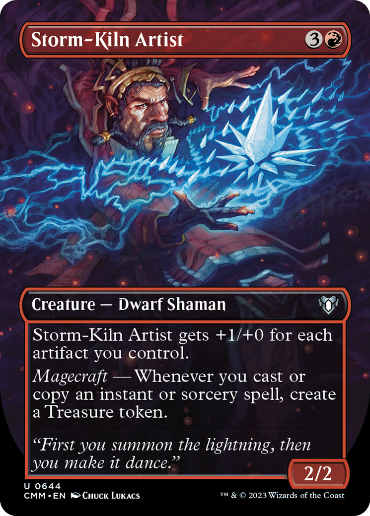 Storm-Kiln Artist (Borderless) (644) Foil - Commander Masters