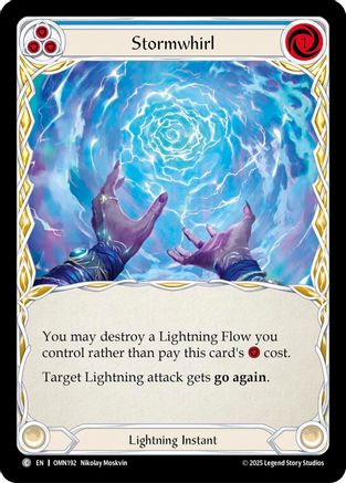 Stormwhirl (Blue) (OMN192) Rainbow Foil - Omens of the Third Age