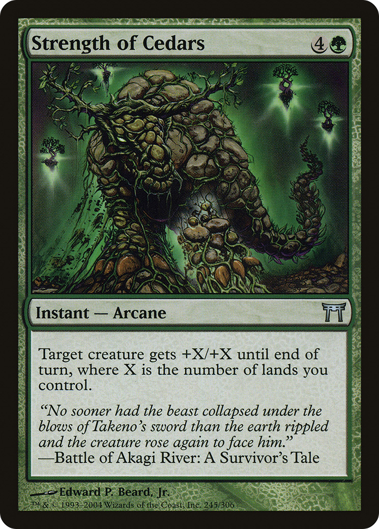 Strength of Cedars (245) Foil - Champions of Kamigawa