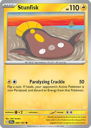 Stunfisk (64) Reverse Holofoil - Surging Sparks