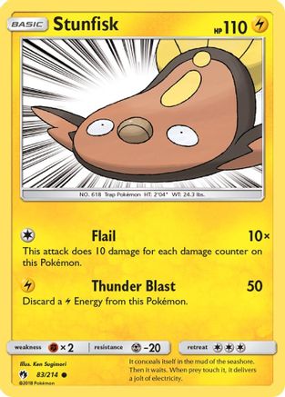 Stunfisk (83) Reverse Holofoil - Lost Thunder