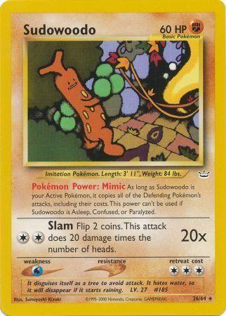 Sudowoodo (26) (Unlimited) - Neo Revelation