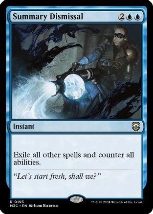 Summary Dismissal (193) Ripple Foil - Commander: Modern Horizons 3