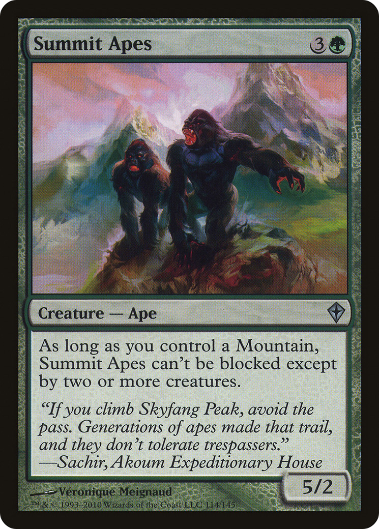 Summit Apes (114) Foil - Worldwake