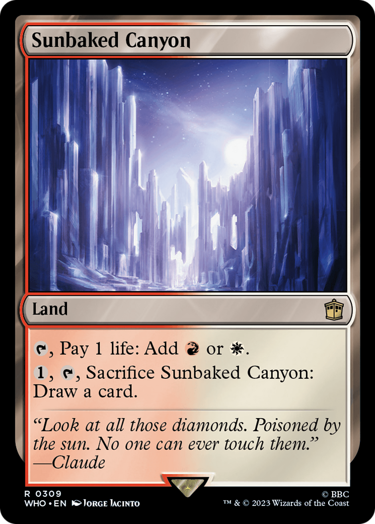 Sunbaked Canyon (309) Foil - Doctor Who