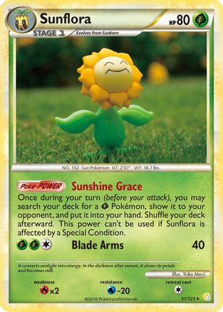 Sunflora (31) Reverse Holofoil - HeartGold & SoulSilver