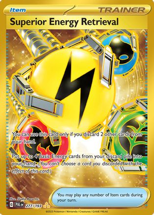 Superior Energy Retrieval (Gold) (277) Holofoil - Paldea Evolved