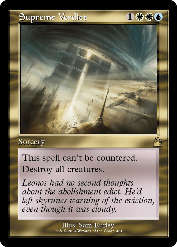 Supreme Verdict (Retro) (461) Foil - Ravnica Remastered