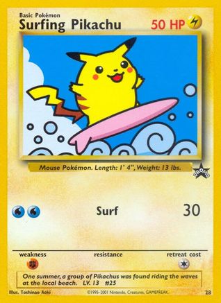 Surfing Pikachu (28) - Wizards of the Coast Promos