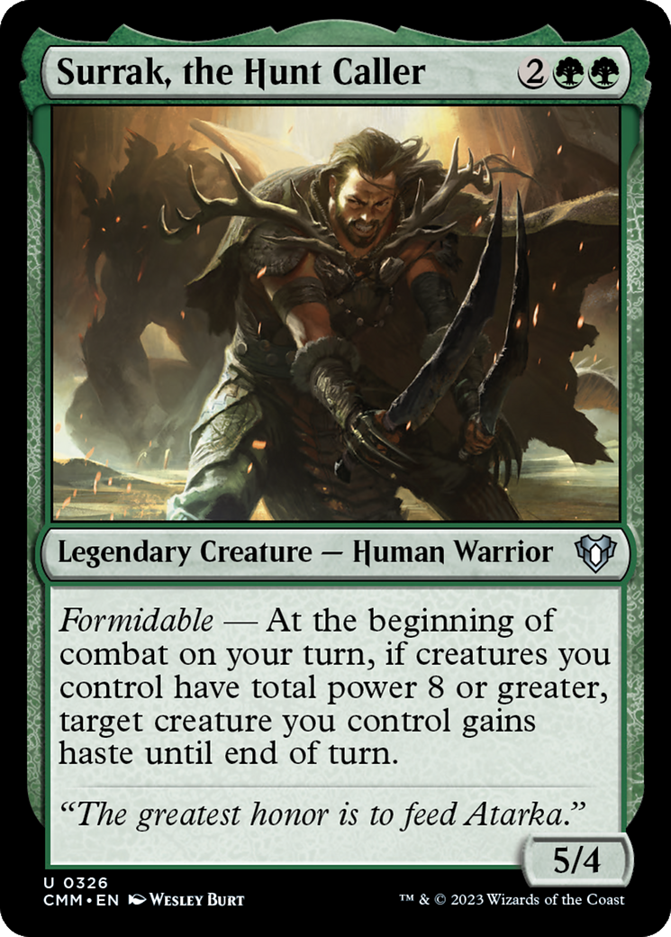 Surrak, the Hunt Caller (326) Foil - Commander Masters