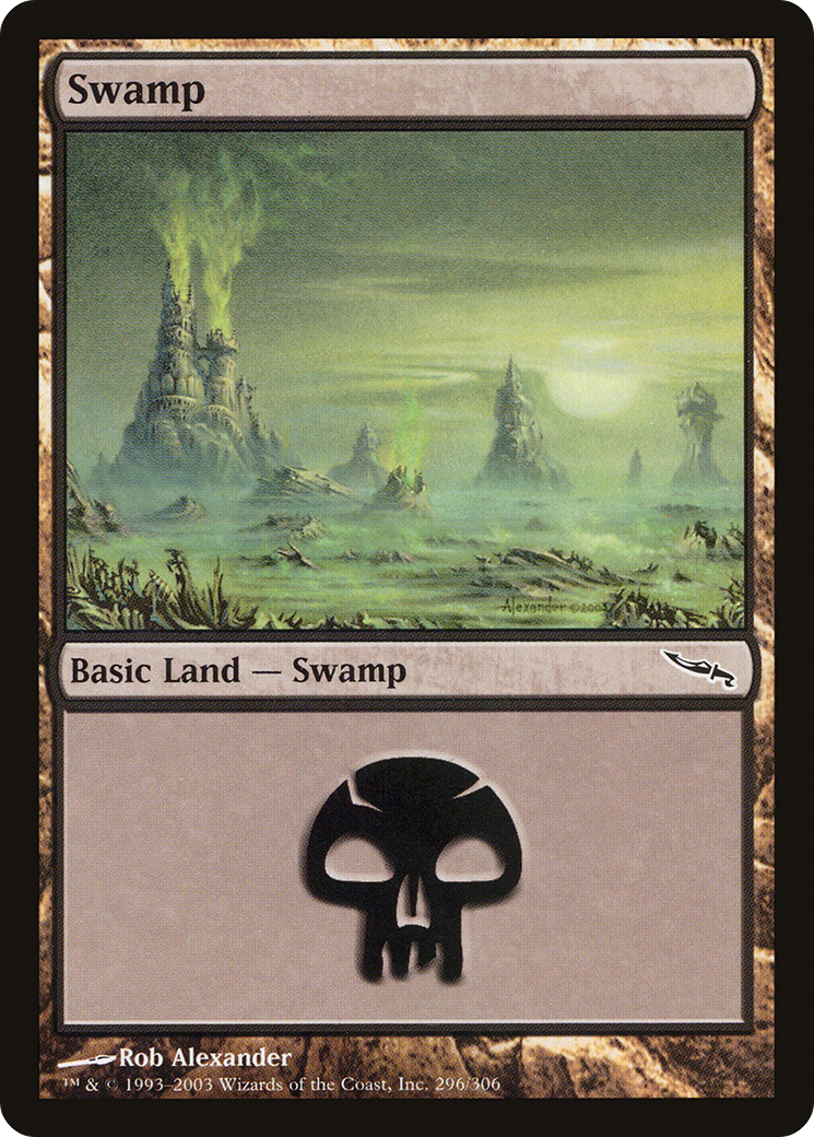 Swamp (296) Foil - Mirrodin