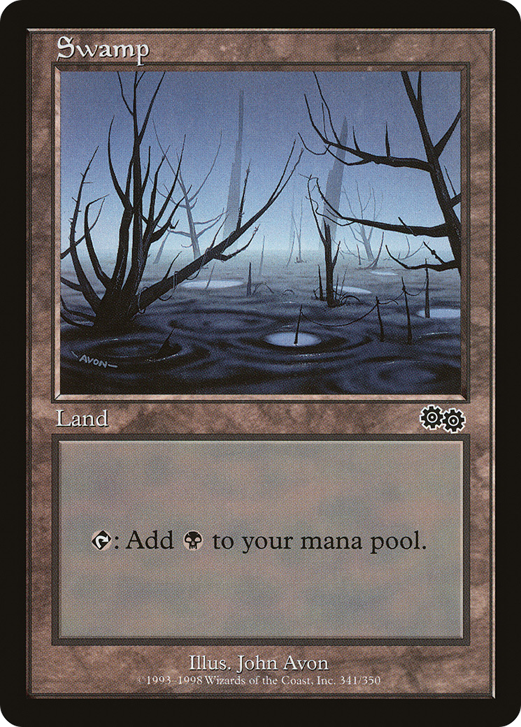 Swamp (341) - Urza's Saga