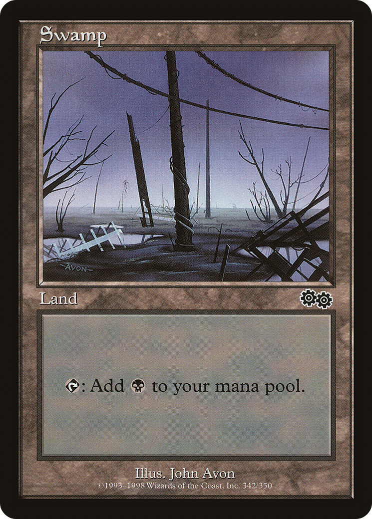 Swamp (342) - Urza's Saga